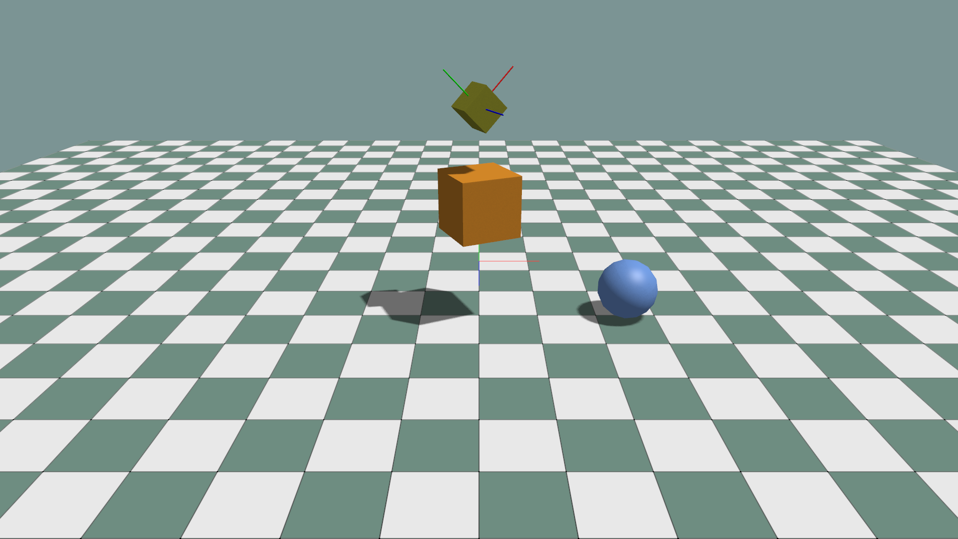 Parent and child prims with transform axes
